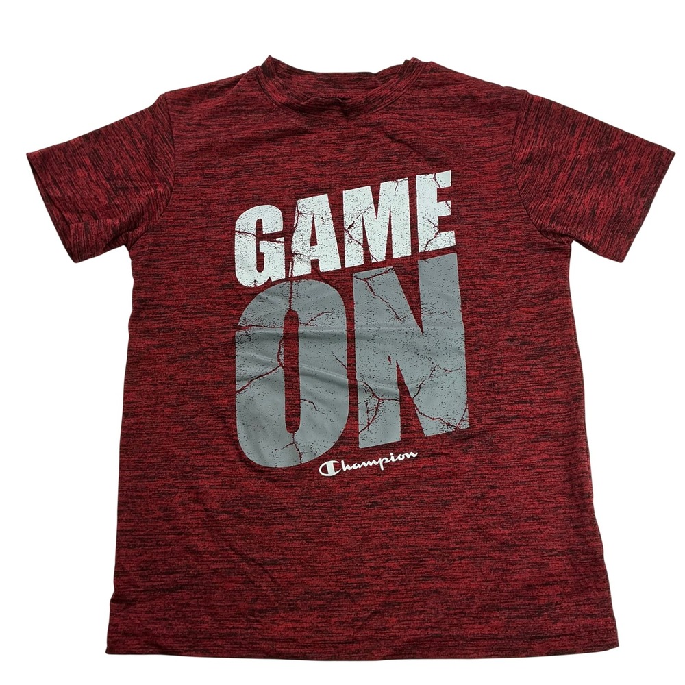 Champion Red Graphic T-Shirt Kids Size 7/8 Game On Athletic Tee